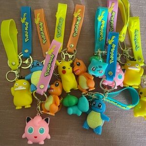 Pokemon Keychain- Multicolor you pick 1